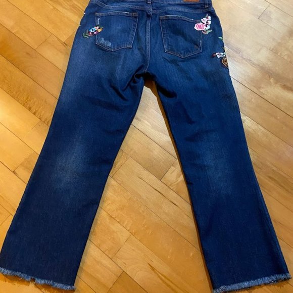 Zara Patchwork Jeans - Picture 5 of 10